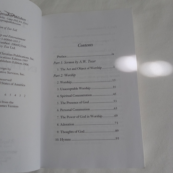 " A.W. Tozer on Worship and Entertainment  " Book Christain Living Spirituality - Picture 7 of 12
